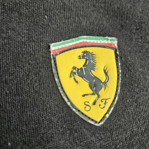 Puma X Ferrari Black Polo Shirt Men's XL - Picture 3 of 11